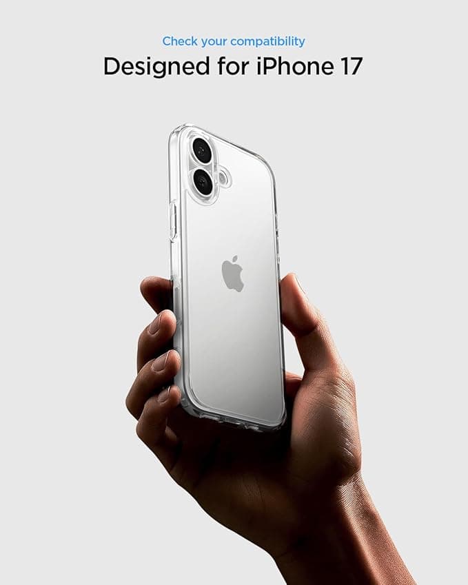 Spigen Ultra Hybrid Back Cover Case Compatible with iPhone 17 (TPU + Poly Carbonate | Crystal Clear) in Phone Cases on YudyDeal — view 2
